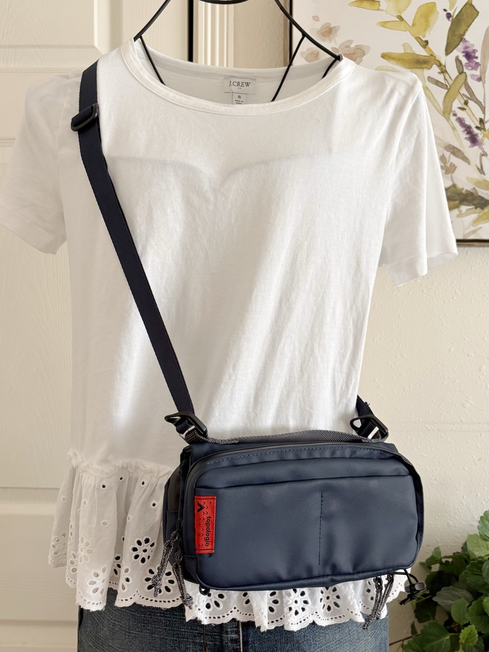 Topologie Crossbody Sling Bag Navy Waterproof Utility Travel Outdoor